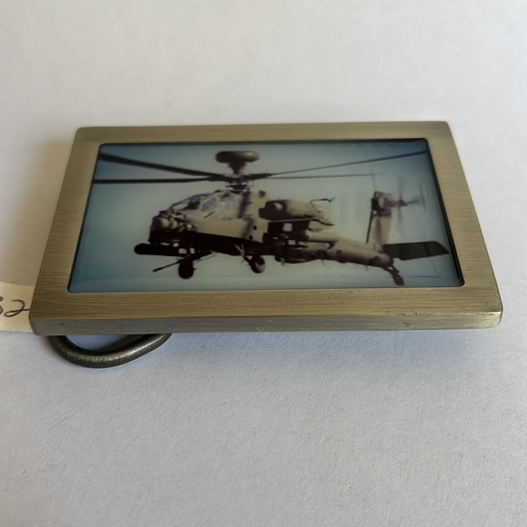 Apache Helicopter Aircraft Military Belt Buckle - Picture 2 of 10